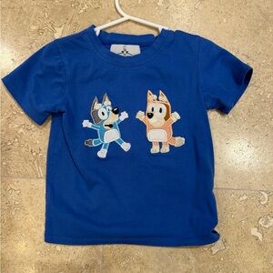 bluey embroidered tee size 2